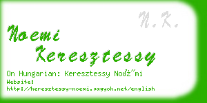noemi keresztessy business card